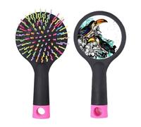 Toco - Spazzola districante per capelli a forma di uccellino tropicale, base cuscino