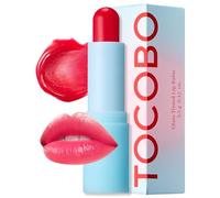 TOCOBO Balsamo per labbra colorato in vetro 011 Flush Cherry 0,67 oz / 19 g | Balsamo labbra vegano idratante e luminoso, colore trasparente colorato vivace