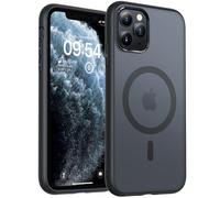 TOCOL Cover Magnetica per iPhone 11 Pro Max 6,5 Pollic, Compatibile con MagSafe, Custodia Antiurto Traslucida Opaca, Nero