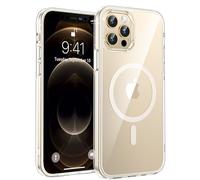 TOCOL Cover Magnetica per iPhone 12 Pro 6,1 Pollic, Compatibile con MagSafe, Senza Ingiallimento, Trasparente