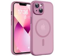 TOCOL Cover Magnetica per iPhone 13 6,1 Pollic, Compatibile con MagSafe, Protezione Fotocamera Integrata, Custodia Antiurto Traslucida Opaca, Lilla Viola