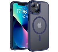 TOCOL Cover Magnetica per iPhone 13 Mini 5,4 Pollic, Compatibile con MagSafe, Custodia Antiurto Traslucida Opaca, Blu