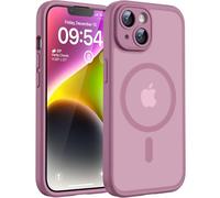 TOCOL Cover Magnetica per iPhone 14 6,1 Pollic, Compatibile con MagSafe, Protezione Fotocamera Integrata, Custodia Antiurto Traslucida Opaca, Lilla Viola