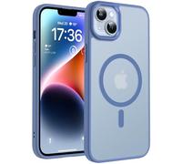 TOCOL Cover Magnetica per iPhone 14 Plus 6,7 Pollic, Compatibile con MagSafe, Custodia Antiurto Traslucida Opaca, Blu Chiaro