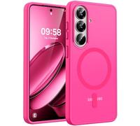 TOCOL Cover per Samsung Galaxy S26, Compatibile con MagSafe, Anello Magnetico Incorporato, Custodia Magnetica Antiurto Traslucida Opaca per Samsung Galaxy S26 5G 6,3 Pollici, Rosa Fluorescente