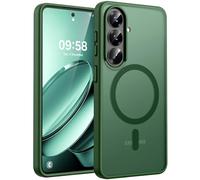 TOCOL Cover per Samsung Galaxy S26, Compatibile con MagSafe, Anello Magnetico Incorporato, Custodia Magnetica Antiurto Traslucida Opaca per Samsung Galaxy S26 5G 6,3 Pollici, Verde Alpino