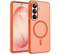 TOCOL Cover per Samsung Galaxy S26, Compatibile con MagSafe, Anello Magnetico Incorporato, Custodia Magnetica Antiurto Traslucida Opaca per Samsung Galaxy S26 5G 6,3 Pollici, Arancione