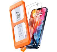 TOCOL Pellicola Protettiva per iPhone 13 Pro 6,1 Pollici, Rimozione Automatica Della Polvere, Installazione Rapida,HD e Altamente Trasparente, Anti-Impronta Senza Bolle, Durezza 9H Vetro, 2 Pezzi