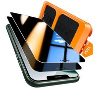 TOCOL Privacy Pellicola Protettiva per iPhone 11 Pro Max/iPhone XS Max 6,5 Pollici, 25° Reali Anti-Spy, Rimozione Automatica Della Polvere, Copertura Completa, Senza Bolle, Durezza 9H, 2 Pezzi