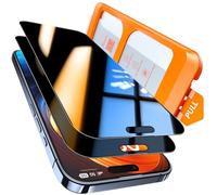 TOCOL Privacy Pellicola Protettiva per iPhone 15 Pro Max 6,7 Pollici, 25° Reali Anti-Spy, Rimozione Automatica Della Polvere, Copertura Completa, Senza Bolle, Durezza 9H, 2 Pezzi