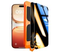 TOCOL Privacy Pellicola Vetro Temperato per iPhone 16 Pro, 25° Reali Anti-Spy, Rimozione Automatica Della Polvere, Copertura Completa, Senza Bolle, Durezza 9H, 2 Pezzi