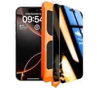 TOCOL Privacy Pellicola Vetro Temperato per iPhone 16 Pro Max, 25° Reali Anti-Spy, Rimozione Automatica Della Polvere, Copertura Completa, Senza Bolle, Durezza 9H, 2 Pezzi
