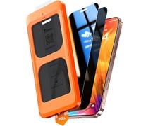 TOCOL Privacy Pellicola Vetro Temperato per iPhone 17 Pro/iPhone 16 Pro, 25° Reali Anti-Spy, Rimozione Automatica Della Polvere, Copertura Completa, Senza Bolle, Durezza 9H, 2 Pezzi
