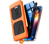 TOCOL Privacy Pellicola Vetro Temperato per iPhone 17 Pro Max/iPhone 16 Pro Max, 25° Reali Anti-Spy, Rimozione Automatica Della Polvere, Copertura Completa, Senza Bolle, Durezza 9H, 2 Pezzi