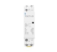 TOCT1 2P 25A CA 220 V/230 V 50/60 HZ Guida Din Contattore modulare CA for uso domestico 110 V 230 V 24 V NO NC(1NC,24V)