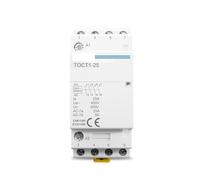 TOCT1 4P 25A 110V COIL 50/60HZ Din rail Household ac Modular contactor 4NO or 2NO 2NC Contactors BIANMTSW(110V,4NO)