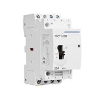 TOCT1 4P 25A 220V/230V 50/60Hz Contattore modulare CA domestico con interruttore di controllo manuale, 1 pezzo (2NO 2NC)
