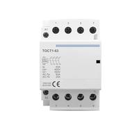TOCT1-63 4P 63A CA 110 V 220 V BOBINA 400 V ~ 50/60 Hz Contattore modulare CA for uso domestico su guida Din 4NO 2NO2NC 4NC(2NO2NC,110v)