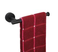TocTen SUS304 - Portasciugamani da bagno, in acciaio inox, 20 cm, resistente, colore: nero opaco