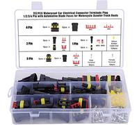 TOCYORIC 352 Pcs Connettore Impermeabile Auto 1/2/3/4 Pin, Elettrico Kit, Sigillato, 1.5mm Terminale Spina Impermeabile per Auto Camion Marina Moto