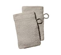 TODAY 257619 Guanti da Toilette, Cotone, Beige, 16 x 21 cm