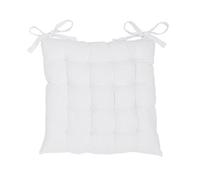 Today Coprisedia Assise Matelassee 38/38 Panama TODAY Essential Craie in Bianco 38x38 cm