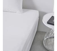 TODAY Essential - Lenzuolo con angoli, 140 x 190 cm, 2 persone, 100% cotone, tinta unita, gesso