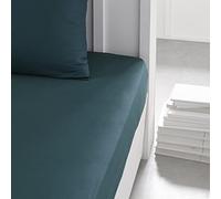 TODAY - Lenzuolo Con Angoli - 160 X 200 + 23 Cm In Tinta Unita - Pavone - SPEDIZIONE GRATUITA