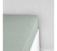 TODAY Essential - Lenzuolo con angoli, 90 x 190 cm, 1 persona, jersey, 100% cotone, tinta unita, Celadon