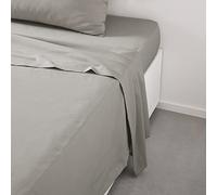 Today Essential - Lenzuolo piatto 2 persone 240 x 300 cm, in cotone, tinta unita, colore: Beige, Regina