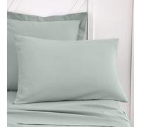 TODAY Essential - Set di 2 federe 50 x 70 cm, 100% cotone, tinta unita, Celadon