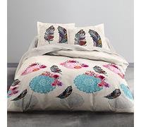 TODAY HC2 Hello Disegno Yoni Parure di Letto 2 Persone e 2 federe, Cotone, Multicolore, 220 x 240 cm