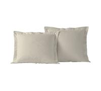 Today Home Basic Cotton Rich Tailored Sham con Flangia 5,1 cm 2, Ivory, Standard