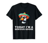 Today I’m A Serious Goose Funny Meme Bird Humor Sarcasm Maglietta