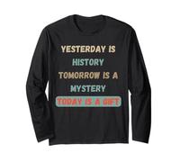 Today Is A Blessing Inspirational Quotes Design Motivazionale Maglia a Manica