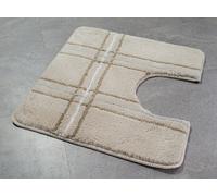 Today Macadamia Beige Tappeto Wc Scollatura 55x55cm. Altezza Pavimento: