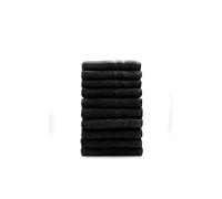 TODAY Set di 10 asciugamani da bagno liquirizia, 50 x 100 cm, 100% cotone
