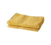 TODAY Set di 2 asciugamani OGGI 50x90 cm 100% Cotone Ocra