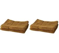 TODAY Set di 4 asciugamani 50x90 cm 100% cotone Bronzo