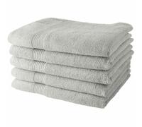 TODAY Set di Asciugamani Bianco 5 Pezzi 70 x 130 cm