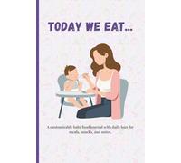 TODAY WE EAT...: A customizable baby food journal for 45 days with daily logs for meals, snacks, and notes.