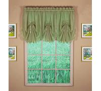 Today's Curtain Emelia - Inserto per ventaglio originale in voile, a foglia polverosa, 76,2 cm di larghezza x 101,6 cm di lunghezza