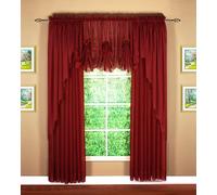 Today's Curtain Emelia - Pannello in voile originale, 213,4 cm, bordeaux, 152,4 x 213,4 cm (larghezza x lunghezza)