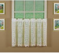 Today's Curtain Hopewell - Tendina corta in pizzo 91 cm, crema, 147 x 91 cm (l x L)