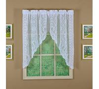 Today's Curtain Hopewell - Tendina corta in pizzo 96,5 cm, bianco, 147 x 96,5 cm (l x L)