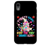 Todays Goal Keep The Tiny Gnomies Alive For Unicorn Teacher Custodia per iPhone XR
