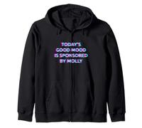 Today's Good Mood Is Sponsored by Molly Funny Rave Techno Felpa con Cappuccio
