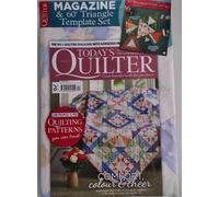 Today's Quilter Magazine #144 2026 Comfort Colour &Cheer + Set Stencil Triangolo