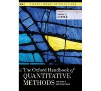 Todd D. Little The Oxford Handbook of Quantitative Methods, Volume 1 (Tascabile)