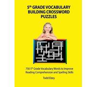 Todd Elzey 5th Grade Vocabulary Building Crossword Puzzles (Tascabile)